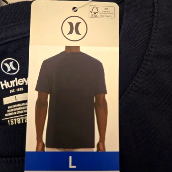 HURLEY Men's XXL Icon Slash Gradient T-shirt NEW - Picture 9 of 11